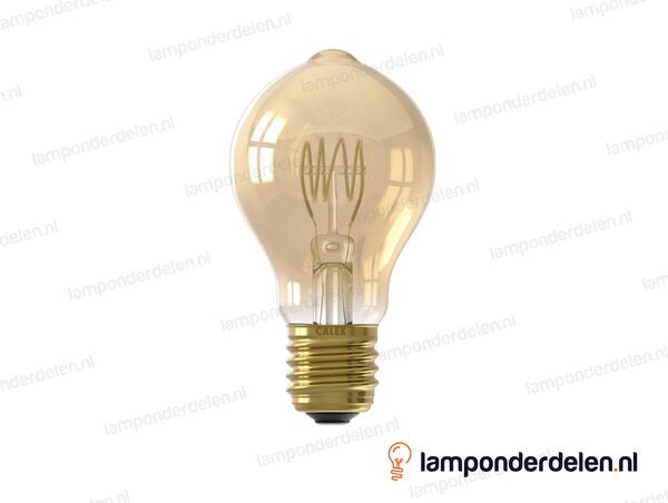 Calex flex filament LED standaardlamp - E27 - A60 - goud - 3,8 W - dimbaar