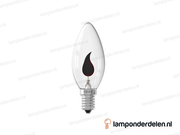 Calex - gloeilamp - flikkerende - kaarslamp - E14 - B35 - helder - 3W