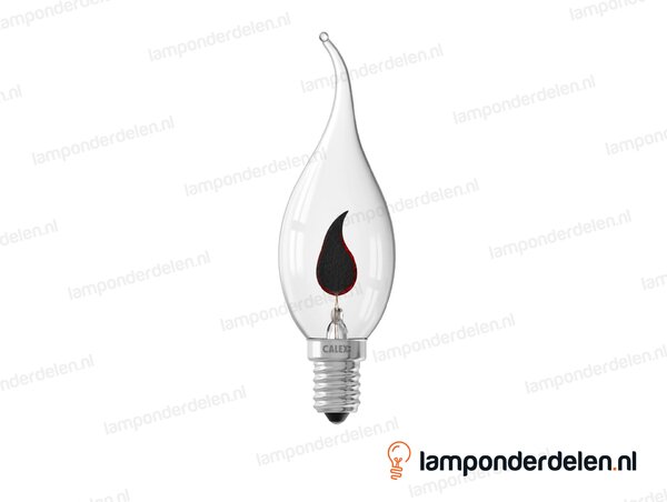 Calex - gloeilamp - flikkerende - tipkaarslamp - E14 - BXS35 - helder - 3W