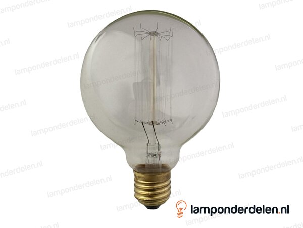Calex kooldraadlamp - globelamp - E27 - G95 - helder - 40W