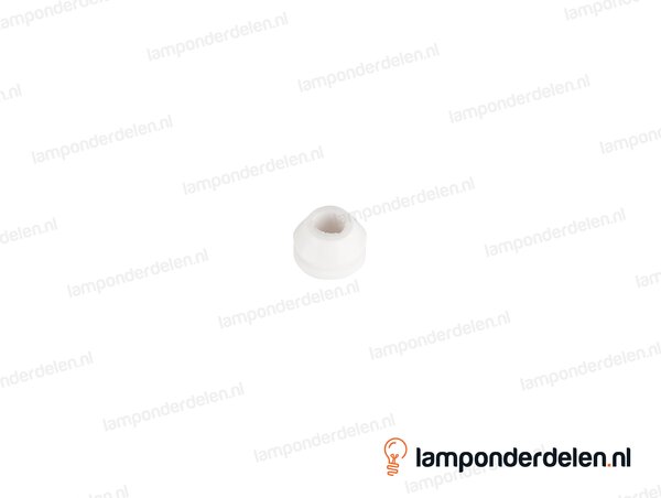 Conische snoerdoorvoertule PVC wit - 13,5 x 9 mm - voor gat van 11 mm - snoerdoorvoer 7 mm