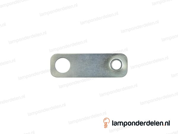 Fitting beugel metaal 1-lichts - buitendraad M10x1 - gat 10,5mm