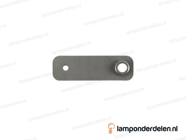 Fitting beugel metaal 1-lichts - buitendraad M10x1 - gat 3,5mm