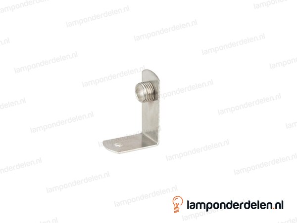 Fitting beugel metaal 1-lichts gebogen - buitendraad M10x1 - model B