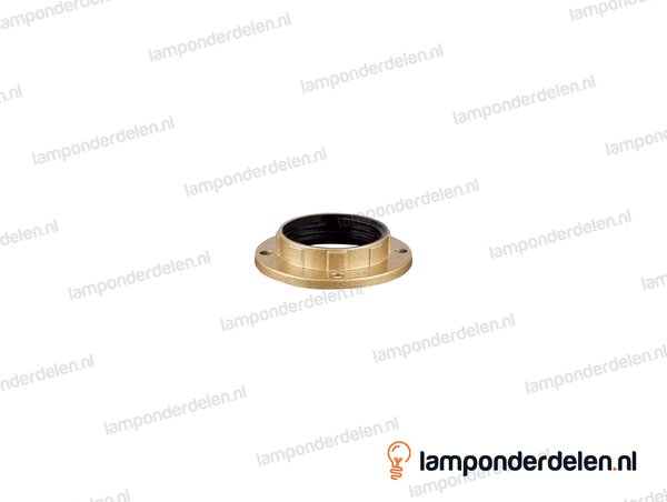 Fitting E14 schroefring kunststof goud