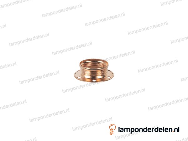 Fitting E14 schroefring metaal koperglanskleurig