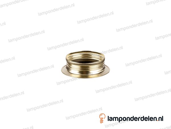 Fitting E27 schroefring metaal messingglanskleurig