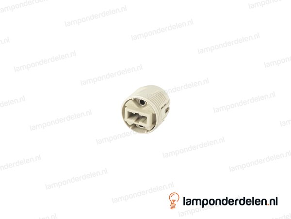 Fitting G9 keramisch met kunststof huls - breed model