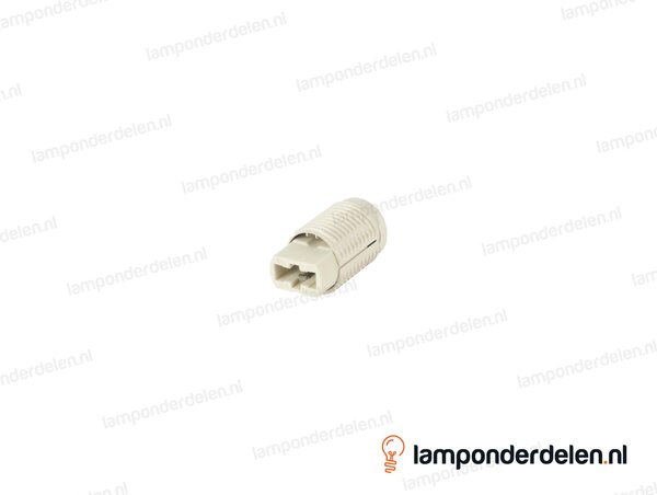 Fitting G9 keramisch met kunststof huls - smal model