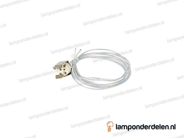 Fitting GU5.3 met lampbevestigingsveer - lengte 1 meter