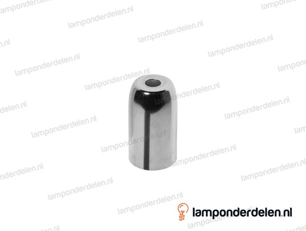 Fittinghuls E14 metaal chroomkleurig - model A