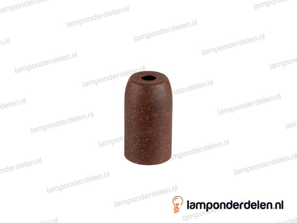 Fittinghuls E14 metaal roestkleurig - model A