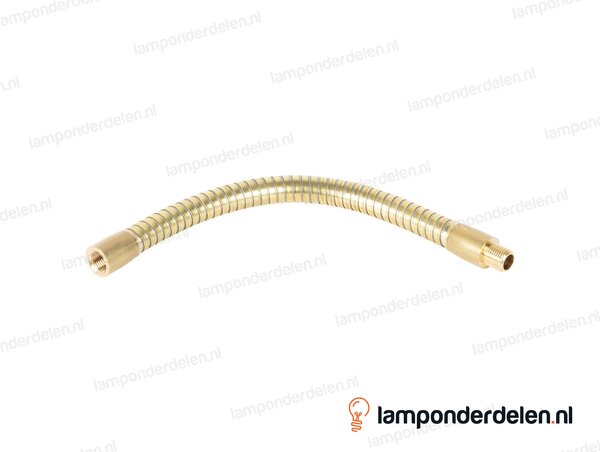 Flexibele stang messing dik - lengte 70 cm - binnendraad en buitendraad M10x1