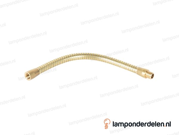 Flexibele stang messing dun - lengte 70 cm - binnendraad en buitendraad M10x1