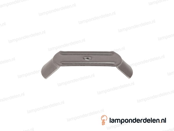 Glasdrager metaal voor glazen bol met gat - bovenkant 10 cm - onderkant 12 cm - binnendraad M10x1