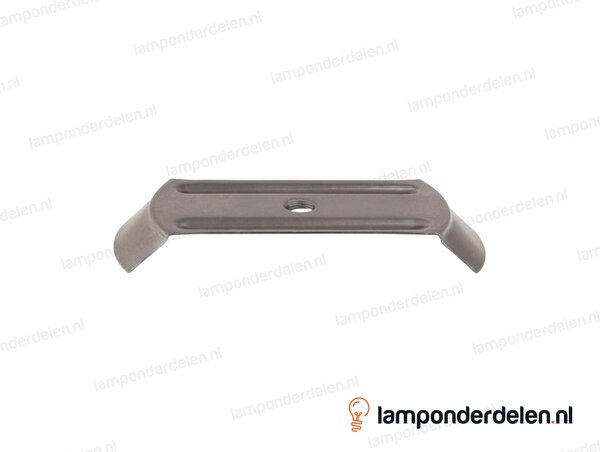 Glasdrager metaal voor glazenbol met gat - bovenkant 12 cm - onderkant 14 cm - binnendraad M10x1