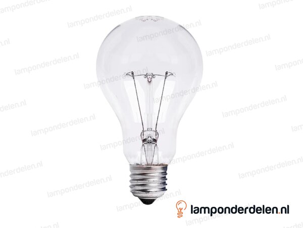 Gloeilamp - standaardlamp - E27 - A70 - helder - 150W