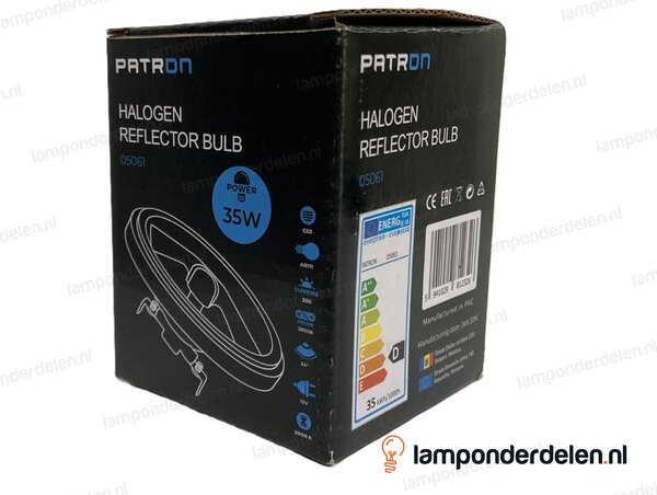 Halogeenlamp - 111 MM - AR111 - G53 - 35W - 12 volt - 24°