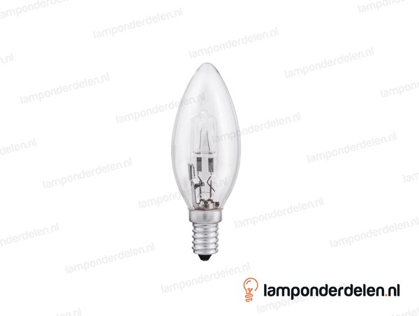 Halogeenlamp - kaarslamp - E14 - B35 - helder - 18W