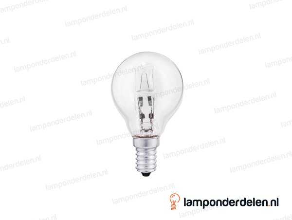 Halogeenlamp - kogellamp - E14 - P45 - helder - 18W