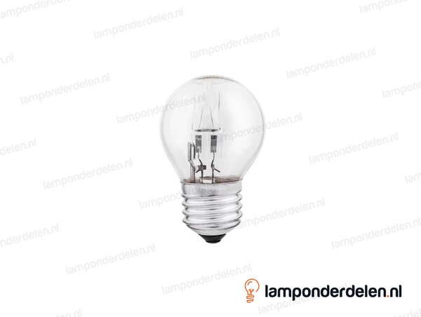 Halogeenlamp - kogellamp - E27 - P45 - helder - 28W