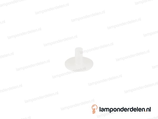 Isolatietule E27 kunststof wit - 24 x 15 mm - geschikt voor draadeind M10x1 - snoerdoorvoer 5,8 mm