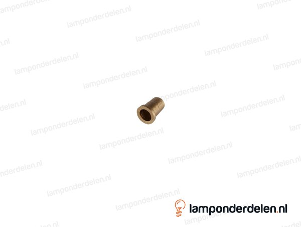 Isolatietule kunststof goud - geschikt voor draadeind M10x1 - snoerdoorvoer 5,9 mm
