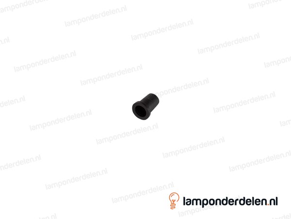 Isolatietule kunststof zwart - geschikt voor draadeind M10x1 - snoerdoorvoer 5,9 mm