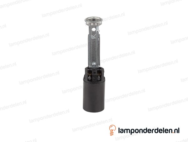 Kaarsfitting E14 verstelbaar in lengte van 10 naar 12,5 cm - model C