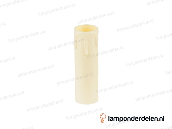 Kaarshuls E14 creme - lengte 8,5 cm - model A
