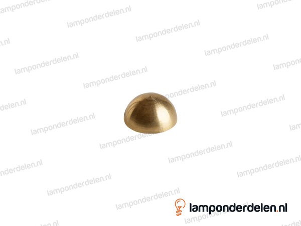 Kogel messing halfrond - 20 mm - binnendraad M10x1