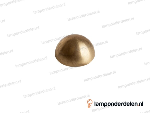 Kogel messing halfrond - 30 mm - binnendraad M10x1