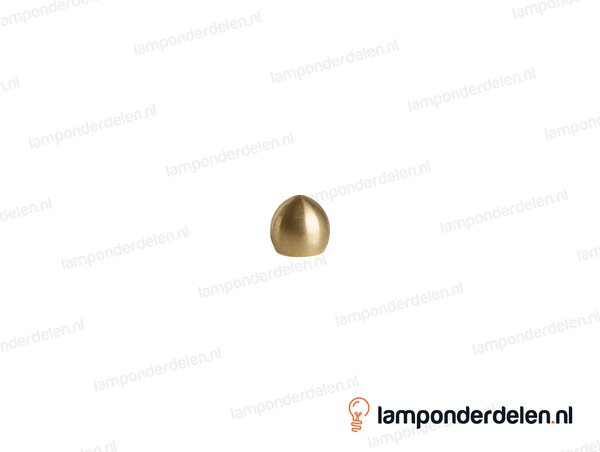 Kogel messing rond blind - 14 mm - met 1 gat - binnendraad M10x1