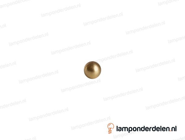 Kogel messing rond blind - 14 mm - met 1 gat - binnendraad M4