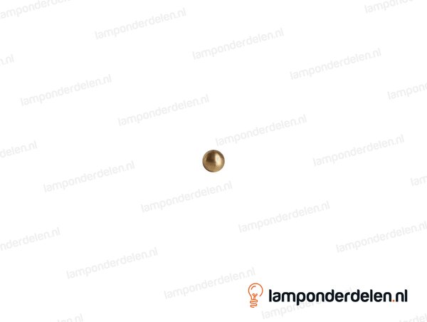 Kogel messing rond blind - 8 mm - met 1 gat - binnendraad M3