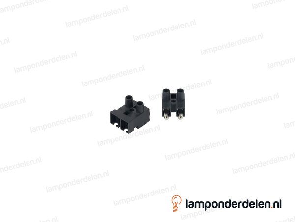 Koppelbare kroonsteen klein zwart - 0,50 tot 1 mm²