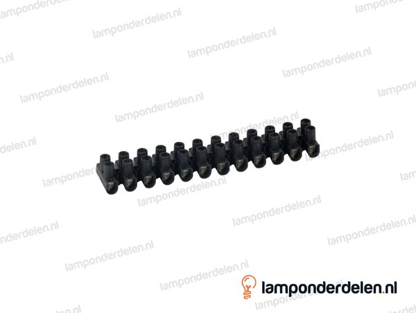 Kroonsteen strip zwart medium