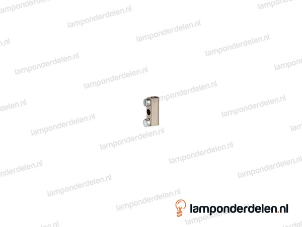 Kroonsteenbinnenwerk messing nikkelkleurig