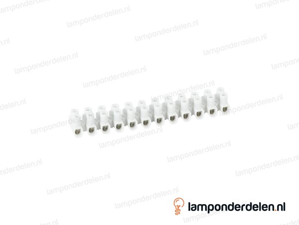 Kroonsteenstrip wit medium - 1,5 tot 4 mm²