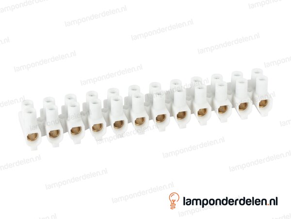 Kroonsteenstrip wit mega groot - 10 tot 25 mm²