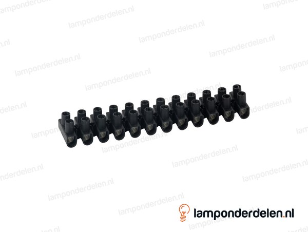 Kroonsteenstrip zwart groot - 2,5 tot 6 mm²