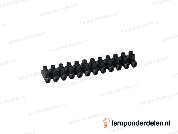 Kroonsteenstrip zwart medium - 1,5 tot 4 mm²
