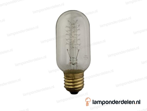 Laes kooldraadlamp - buislamp - E27 - T45 - F5 - helder - 40W