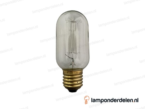 Laes kooldraadlamp - buislamp - E27 - T45 - zigzag - helder - 40W
