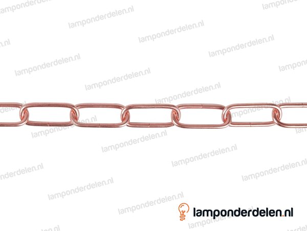 Lampenketting metaal koperglanskleurig - 20 x 47 mm