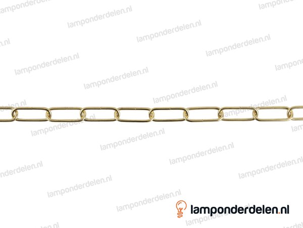 Lampenketting metaal messingglanskleurig - 16 x 39 mm