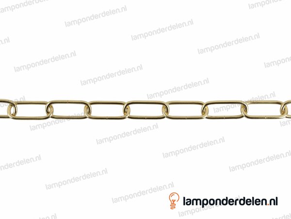 Lampenketting metaal messingglanskleurig - 20 x 47 mm