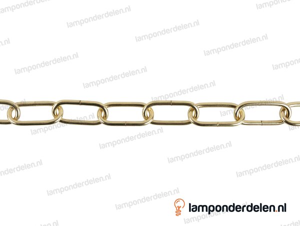Lampenketting metaal messingglanskleurig - 24 x 55 mm