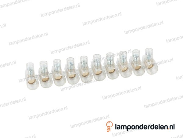 Lasdop strip groot transparant