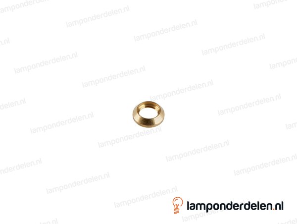 Moer messing conisch - 15 x 4 mm - binnendraad M10x1